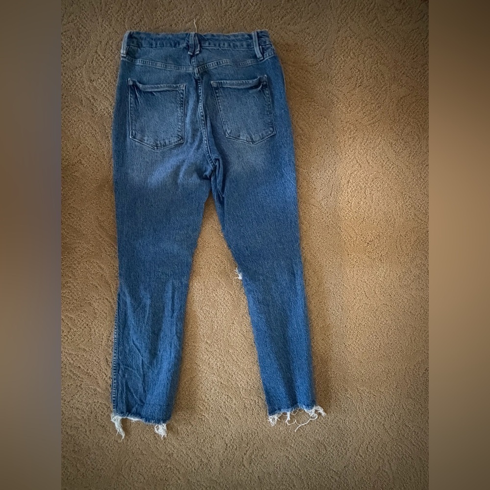 Good American Blue Straight Leg Jeans - Picture 8 of 8